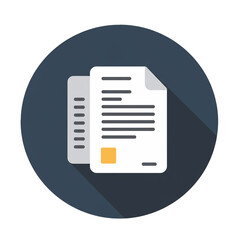 Copy Document Flat Design Icon