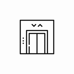 up down elevator icon sign vector
