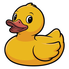 rubber duck isolated on white