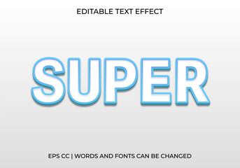 Super Text Effect, Bold 3D Typography for Promotion, Ads & Creative Design