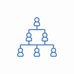 hierarchy chart icon sign vector