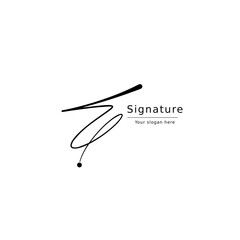 Signature E initial letter or handwritten E monogram logo