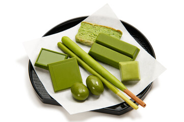 抹茶を練り込んだ日本のチョコレート菓子