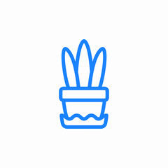 plant pot icon sign vector