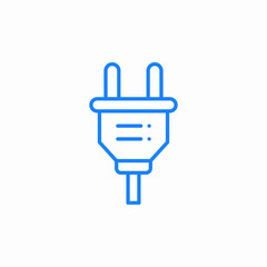 Obraz premium plug connect icon sign vector