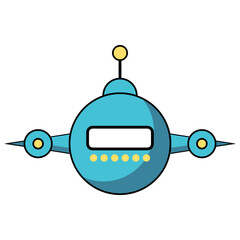 Retro Flying Robot Drone
