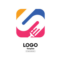 Helping hands icon with transparent background