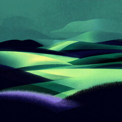 Meadow - A wide open field with gentle rolling hills -# Create