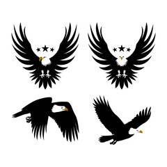 Eagle Silhouette Vektor and Illustration 