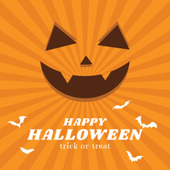 Halloween vector background. Trendy modern illustration. Cute posters for sale template