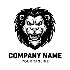 lion head vector