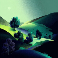 Hill - A gentle rise in the landscape