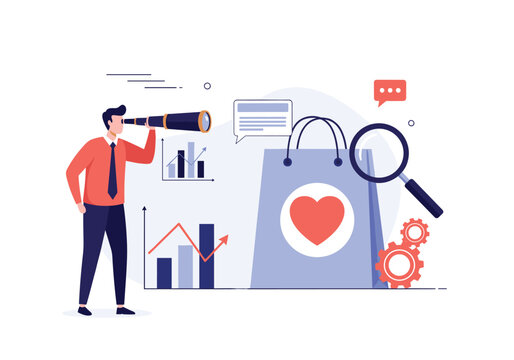 Business growth analysis for online shopping behavior and customer loyalty.