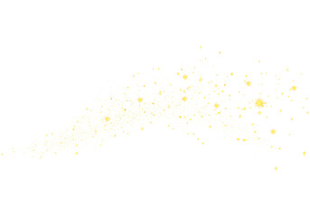 PNG Gold Sparkle Trail With Glowing Particles And Dreamy Light Flow