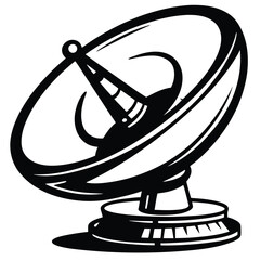 Dark outline of a metal studio light with reflectors shows its detailed structure clearly