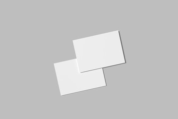 A4 a5 landscape flyer blank mockup