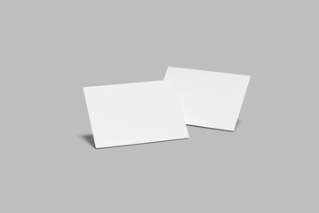 A4 a5 landscape flyer blank mockup