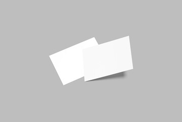 A4 a5 landscape flyer blank mockup