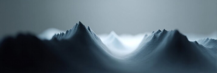 Powdery sugar peaks resembling a surreal winter landscape, perfect for World Creativity Day or National Confectioners Week