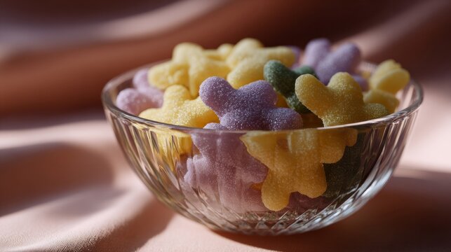 Gummy stars bask in sunlight, inviting a sugar-coated cosmic journey, perfect for Sweetest Day treats or whimsical Galentine's gatherings