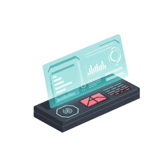 Fototapeta premium Futuristic Hologram UI Element