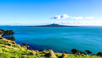 Panoramic view of an island