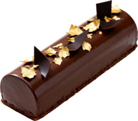 고급금박장식로그케이크