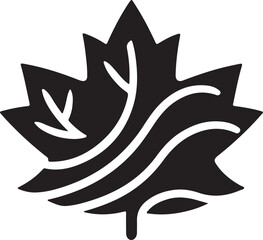 Maple leaf Canadian symbol Vector illustration