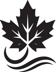 Maple leaf Canadian symbol Vector illustration