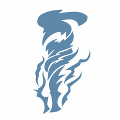 illustration design abstract tornado for elements