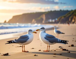 Two Gulls Beach Sunset