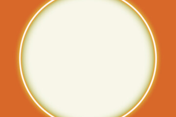 vector illustration of a round frame