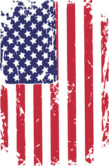 grunge american flag