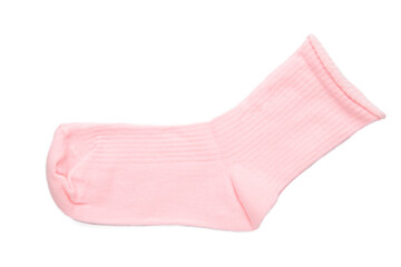 Light pink socks on isolated white background