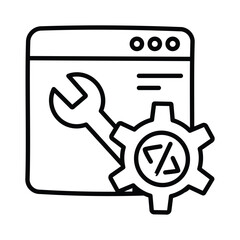 Site Configuration Doodle icon EPS 10 File