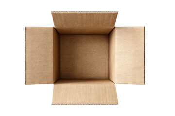 Empty cardboard box open
