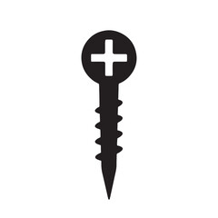 Phillips Head Screw Silhouette Icon