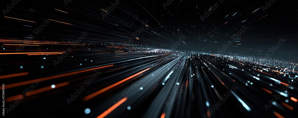 Wall mural abstract digital background. data universe illustration. ideal for depicting network abilities, tech
