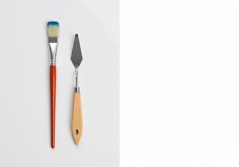 Glossy Art Supply Flat-Lay on White