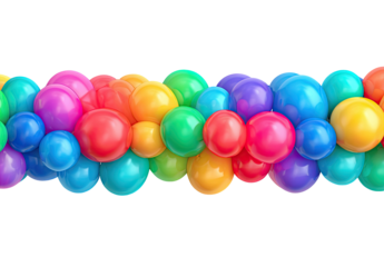Colorful balloon garland