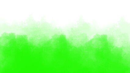 Abstract green smoke texture with soft gradient flow and misty swirls isolated on transparent background perfect for digital design