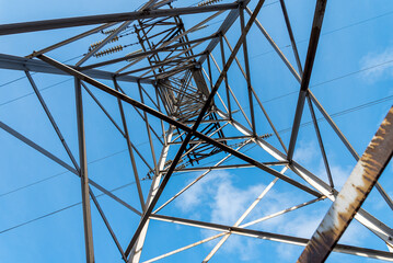 Obraz premium destroyed power engineering a gas pipeline and an oil storage facility during the war in Ukraine