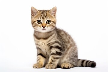 Obraz premium Cute kitten on light background