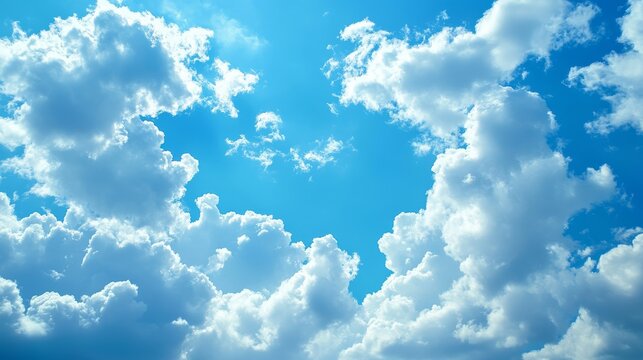 Subject at bottom of frame, vast blue sky and clouds above, Bronze tones, Ideal for photo with copy space at top.