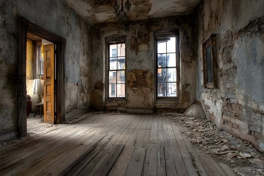 dilapidation turns a ruined loft into a sleepy time capsule like a slumbering city