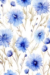 Pattern of flowers on light background