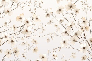 Pattern of flowers on light background
