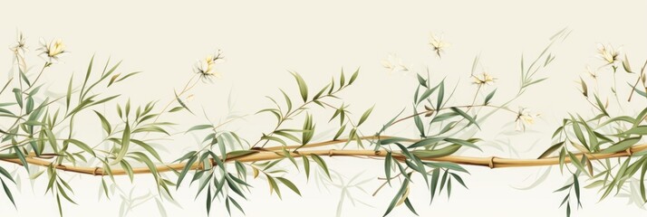 Pattern of flowers on light background