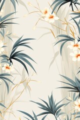 Pattern of flowers on light background