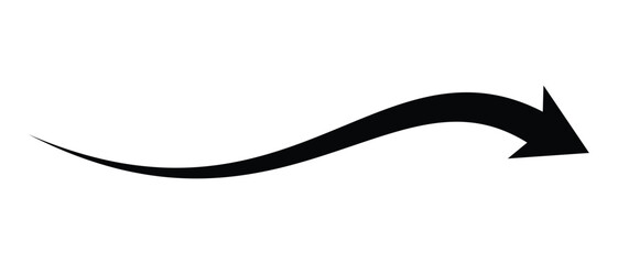 arrow icon, long arrow icon, wave curved long arrow icon, up and down arrow icon.